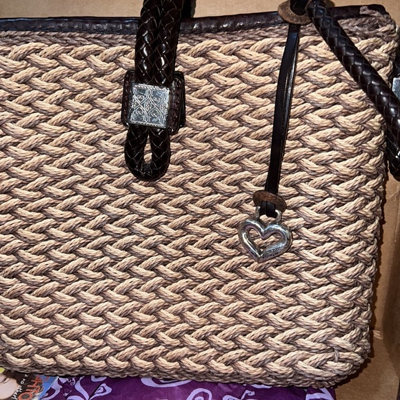 Brighton Basket Weave Handbag ECU - Picture 3 of 12